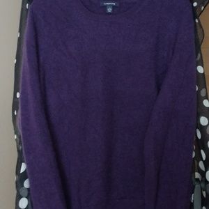 Cashmere Lands End Crew Neck Sweater 1X